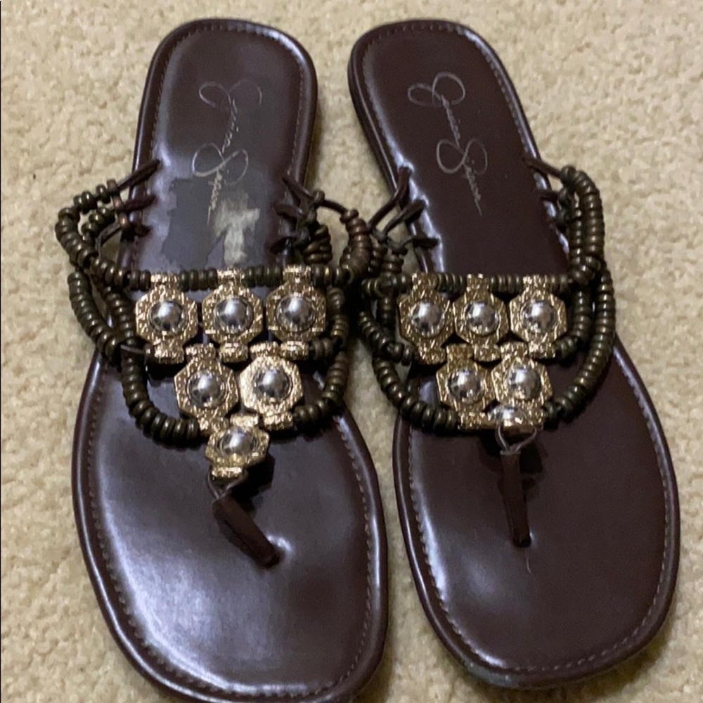 Jeweled sandals